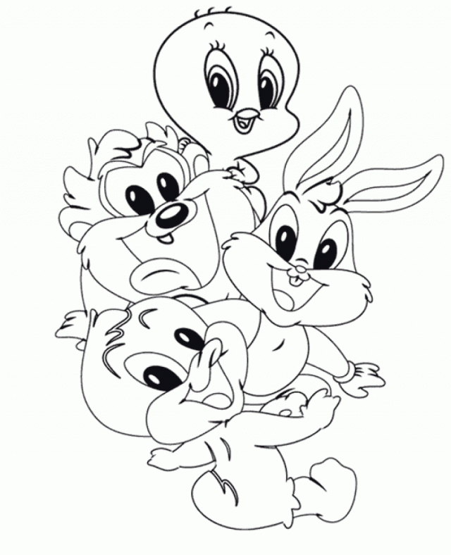 Baby Looney Tunes Coloring Pages Sylvester Free Printable Looney 