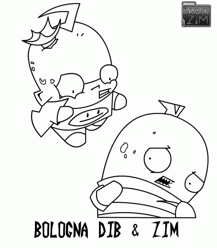 r zim Colouring Pages