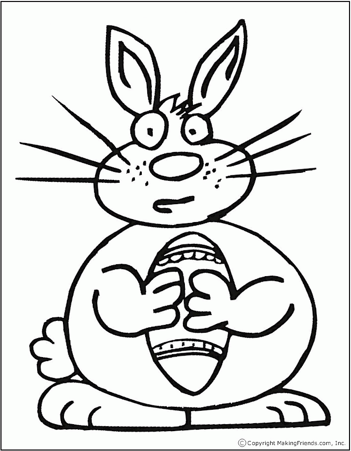Easter Bunny Printable Coloring Pages 197 | Free Printable 