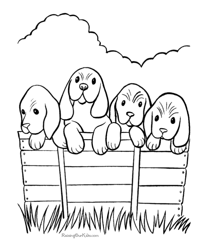 Free Coloring Pages Of Dogs - Free Printable Coloring Pages | Free 