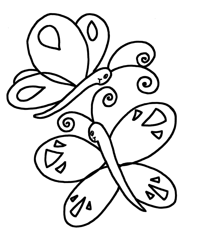 Simple Coloring Book Pages