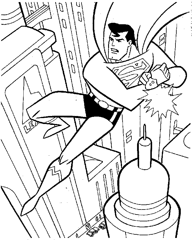 Superman Coloring pages 5 | COLORING WS