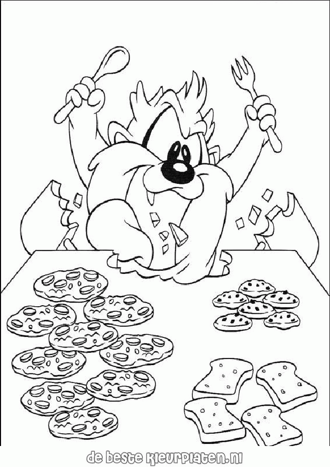 taz tiny toons Colouring Pages