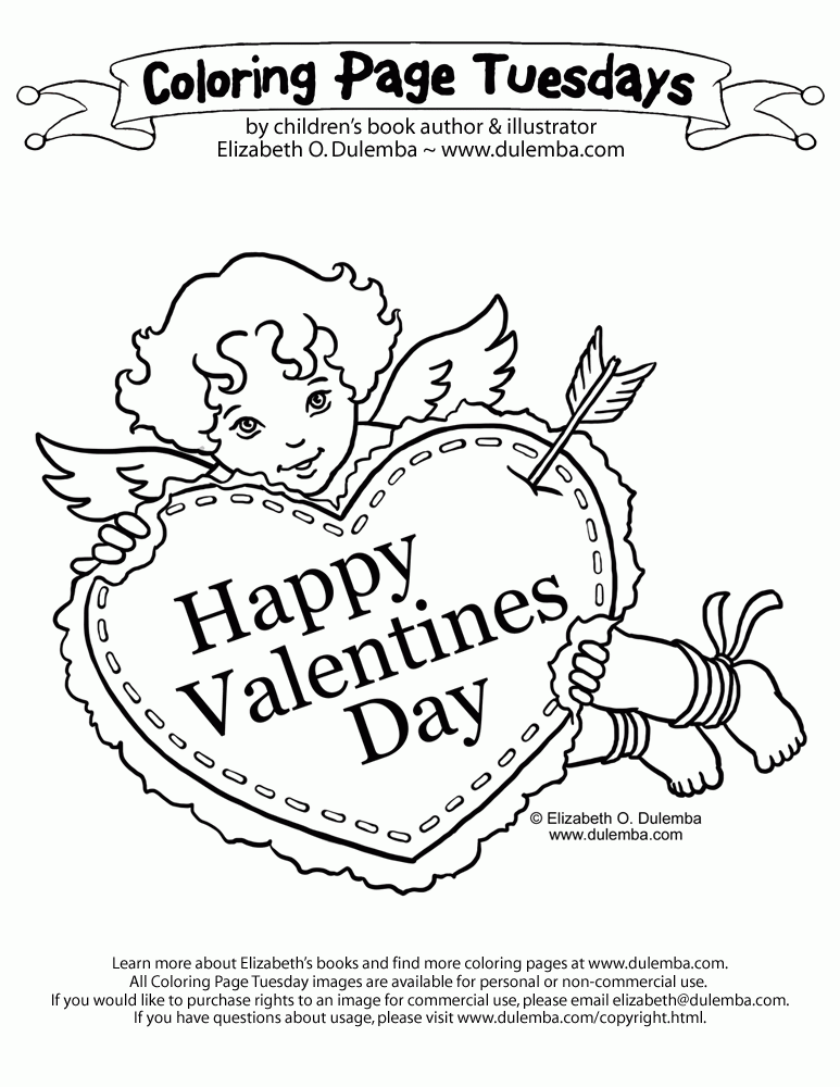 dulemba: Coloring Page Tuesday - Happy Valentine's Day