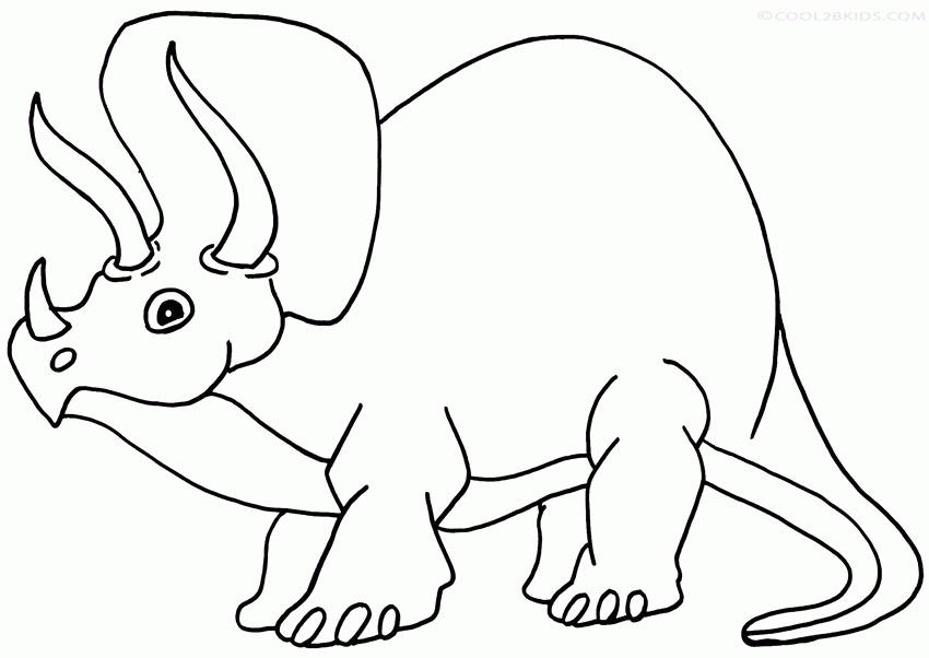 Free Printable Triceratops Coloring Pages For Kids