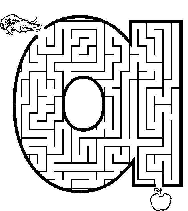 Maze Coloring Page - Coloring Home