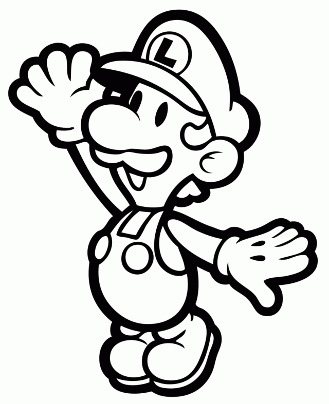 luigi coloring pages luigi and mario coloring pages | Free 