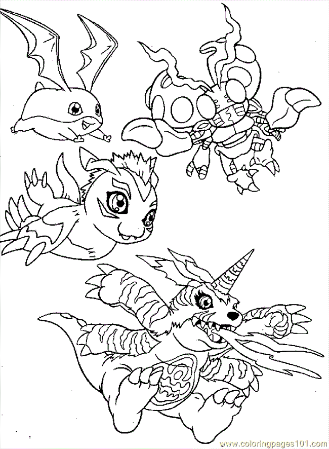 Digimon Coloring Pages - Coloring Home
