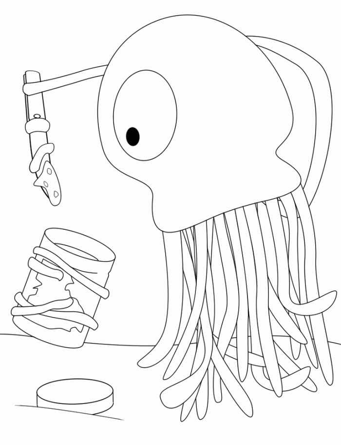 Make Peanut Butter Coloring Sheets - Food Cartoon Coloring Pages 