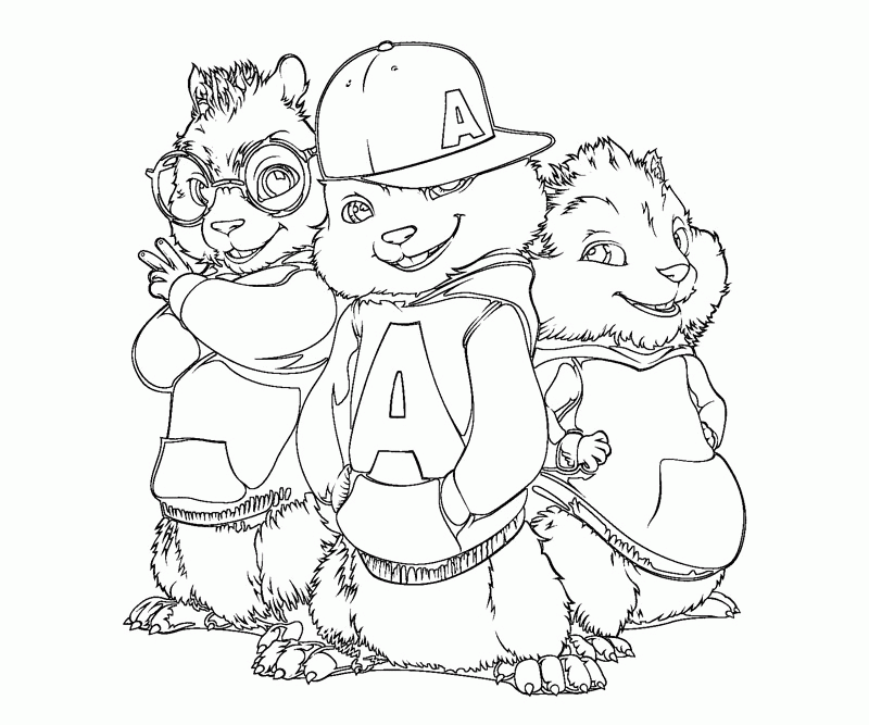 alvin-and-the-chipmunks « Printable Coloring Pages