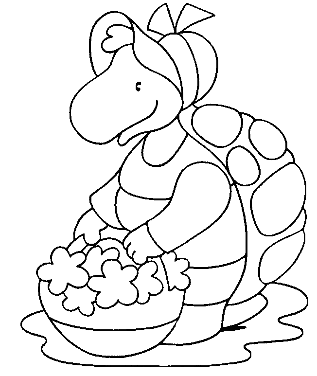 Turtle coloring page - Animals Town - animals color sheet - Turtle 