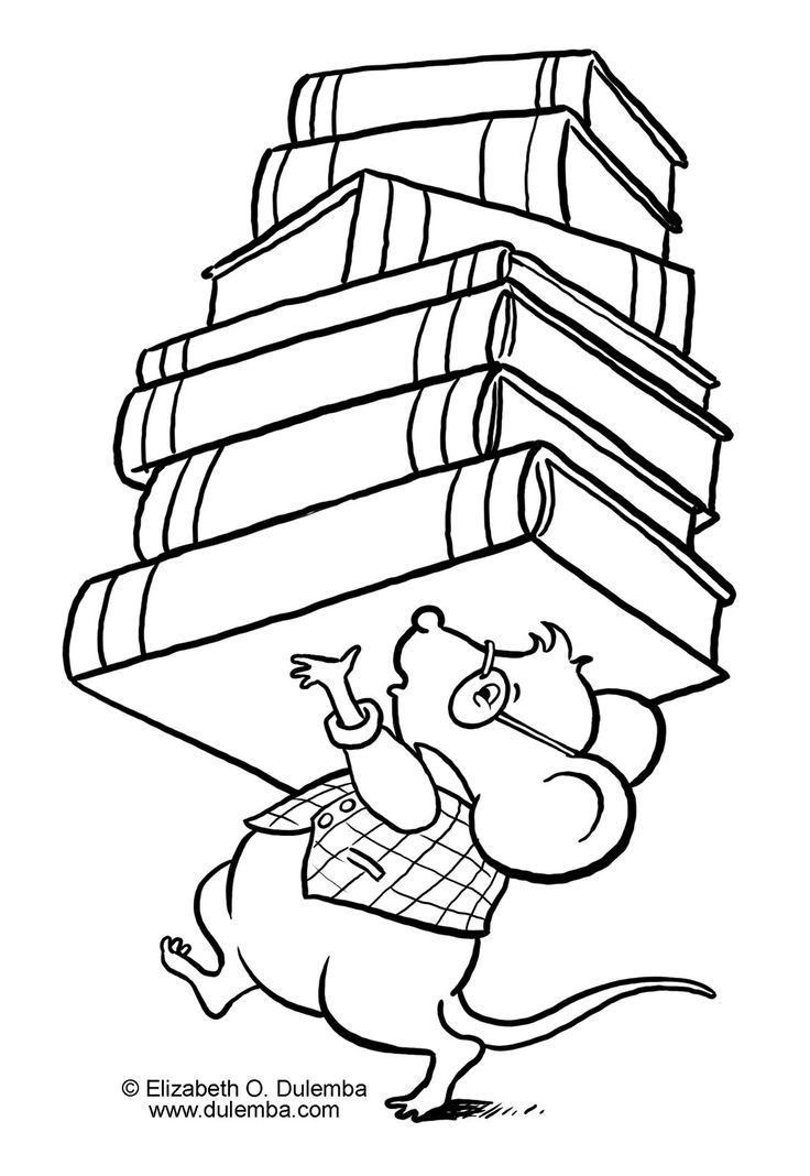 Library Coloring Pages For Kids | more pages to color