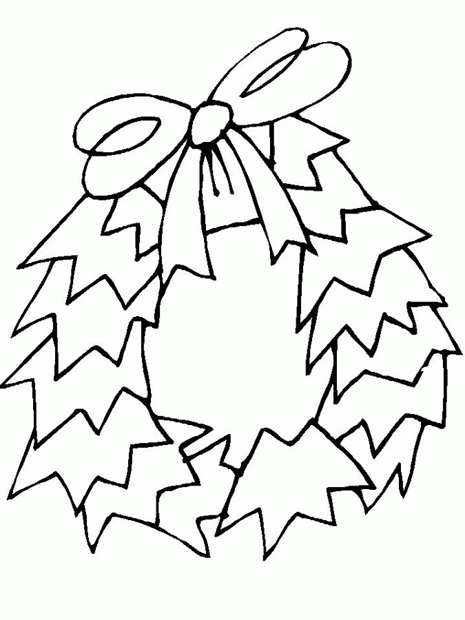 Foliage Themed Christmas Coloring Pages