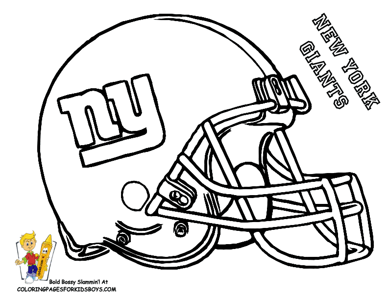 york giants football coloring at pages book for kids boys