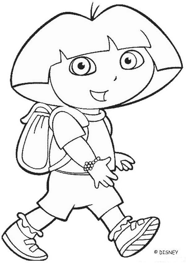 Printable coloring pages of dora the Wag's Motorcycle Repair 