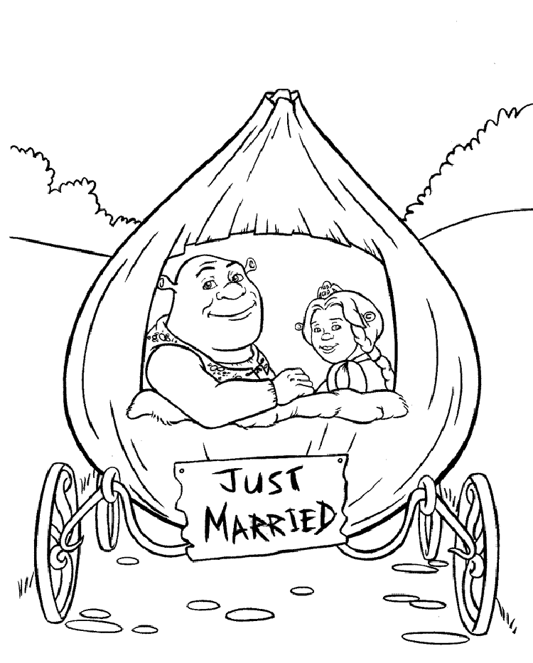Shrek 2 coloring pages | coloring pages for kids, coloring pages 