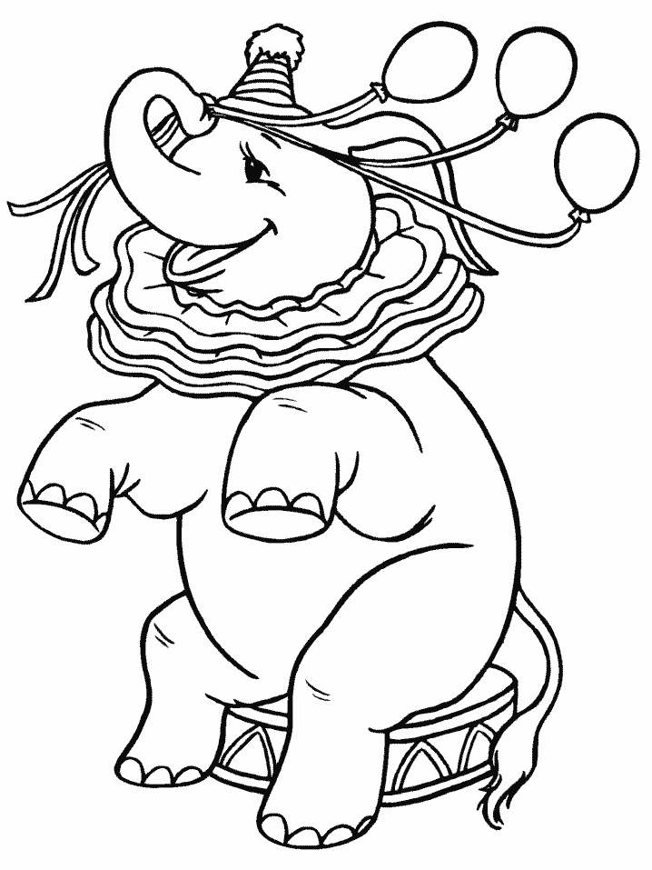 Circus 9 Animals Coloring Pages & Coloring Book
