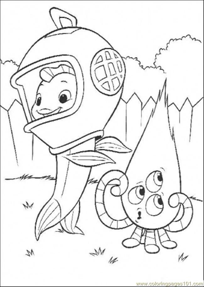 Coloring Pages Fish Out Of The Water And Alien (Cartoons > Chicken 