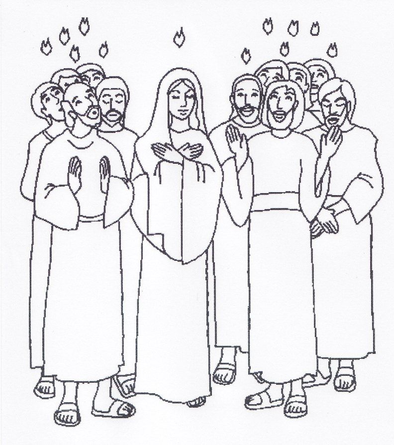 Pentecost coloring pages | Pentecost