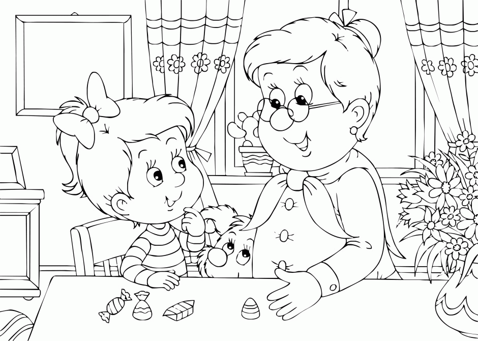 Grandparents Day Coloring Pages For Kids Coloring Pages For 280303 
