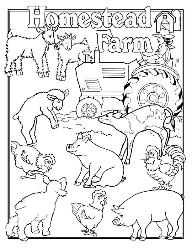 Western Farms Coloring Pages To Print