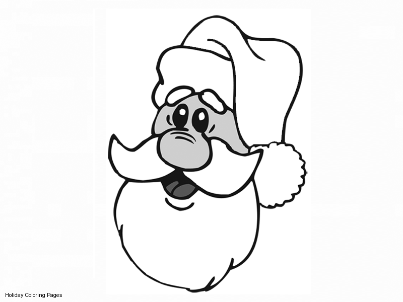 santa face coloring pages  coloring home