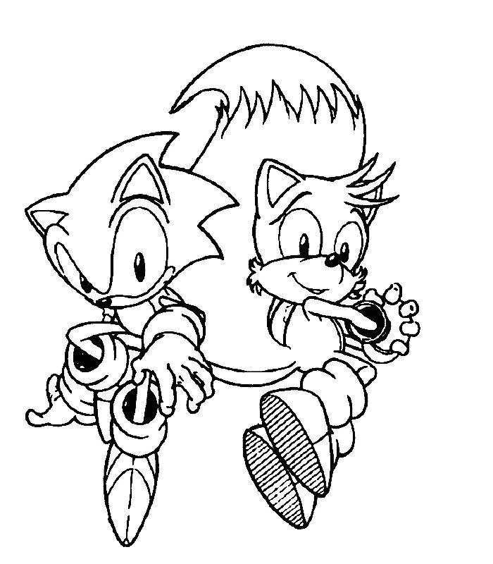 Classic Sonic Coloring Pages Coloring Pages
