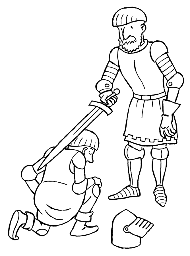 Coloring Page - Knights coloring pages 8