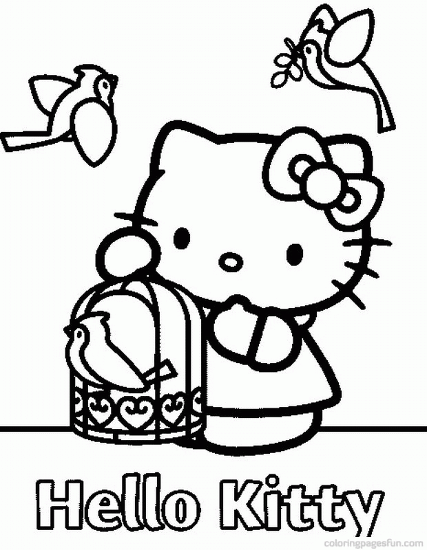 Hello Kitty | Free Printable Coloring Pages 