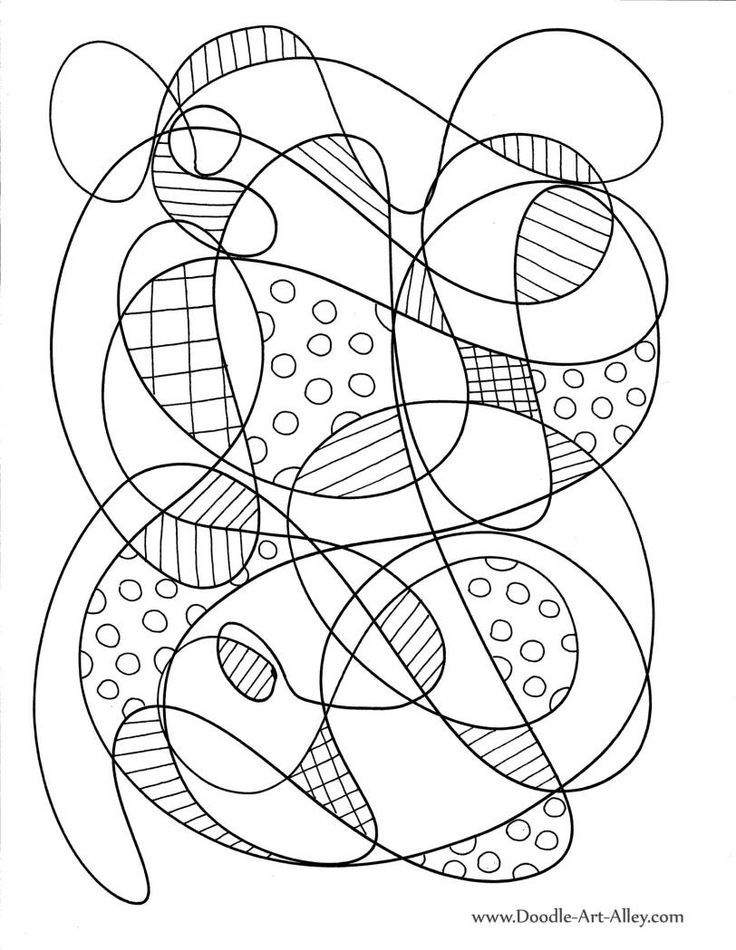 doodle abstract Coloriage