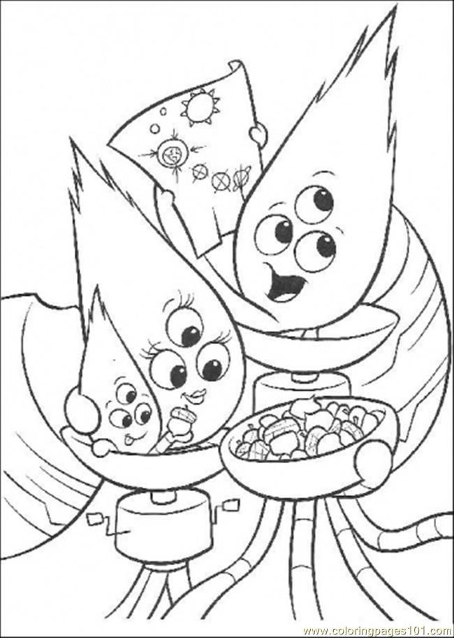 Coloring Pages Alien Family (Cartoons > Chicken Little) - free 