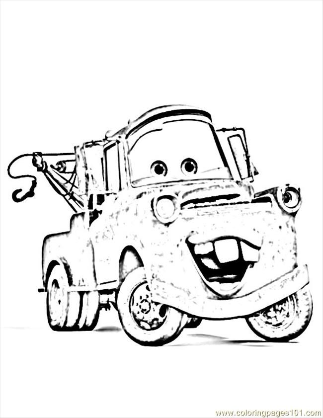 Cars Coloring Pages Mater