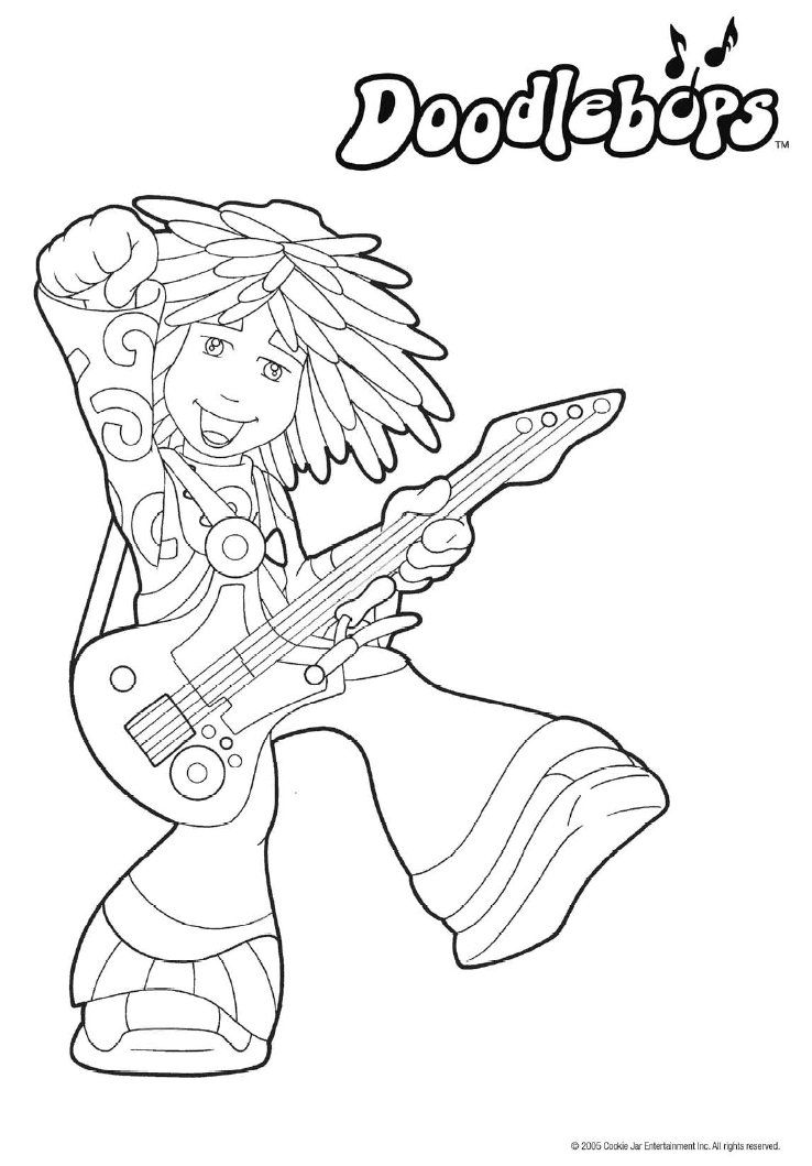 Doodlebops Coloring Pages - Coloring Home