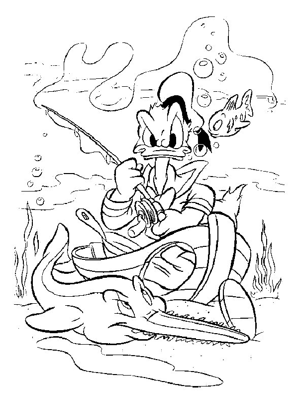 Donald Duck Coloring Pages 1 | Free Printable Coloring Pages 