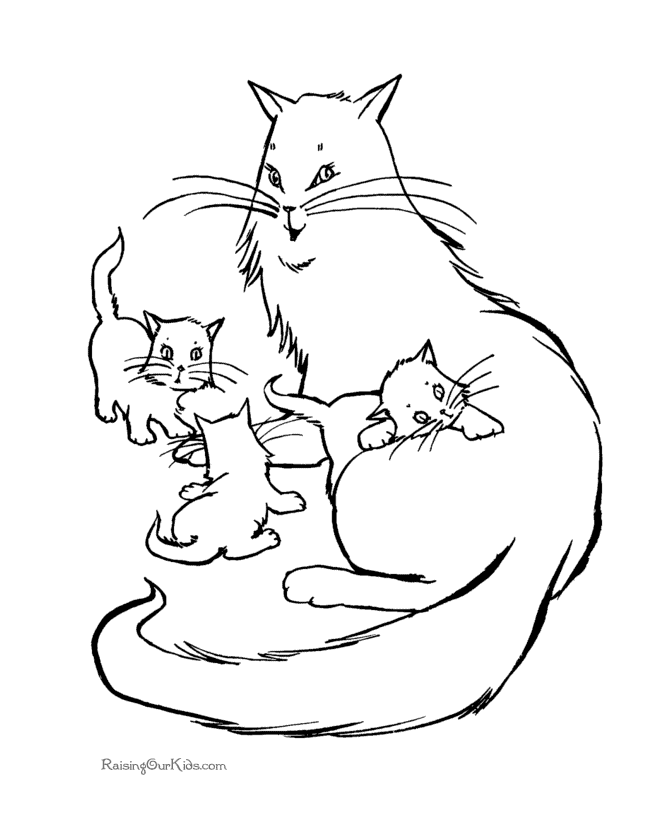 y cat Colouring Pages (page 3)