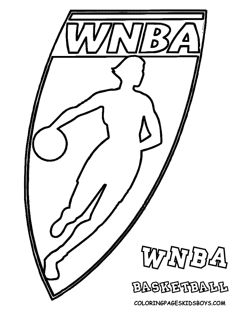 Girls Coloring | WNBA Basketball East | Free | Women's Basketball 