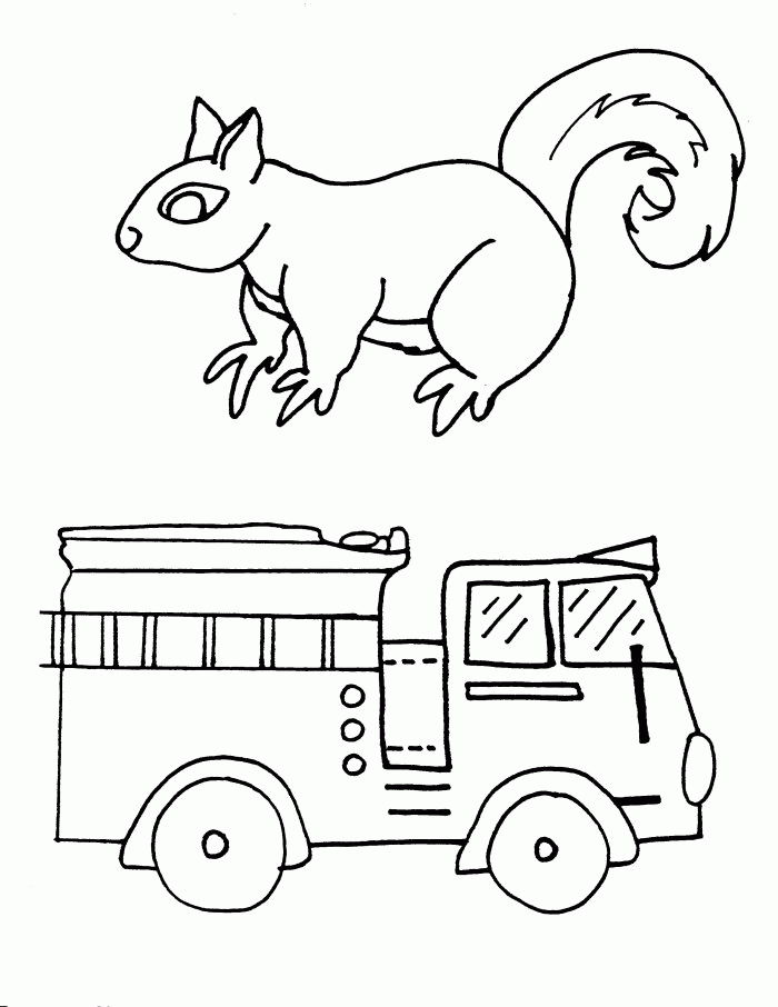  Fire Truck Coloring Pages for kids