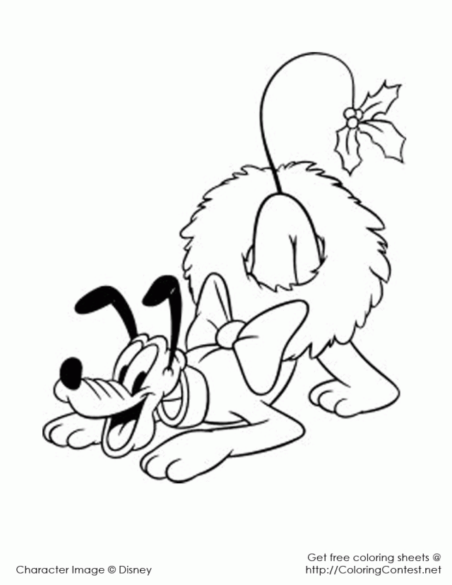 Printing Disney Christmas Coloring Pages | Laptopezine.