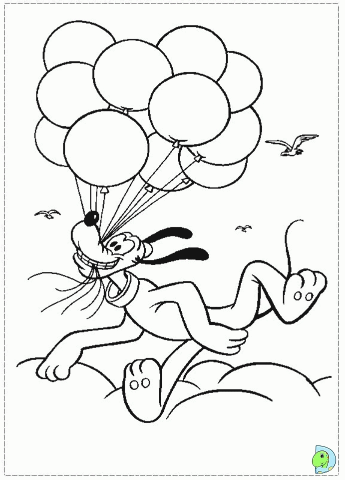 disney pluto Colouring Pages (page 2)
