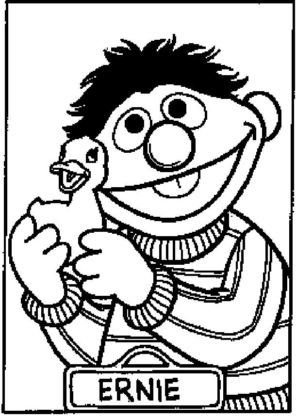 sesame street bert and ernie coloring pages  coloring home