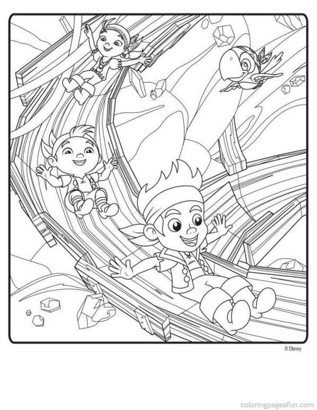 Full Size Jake and the Never Land Pirates Coloring Pages 5 - Free 
