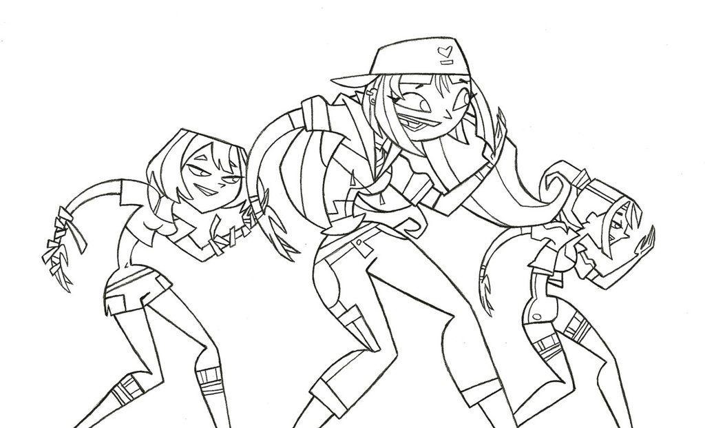 Total Drama Coloring Pages.
