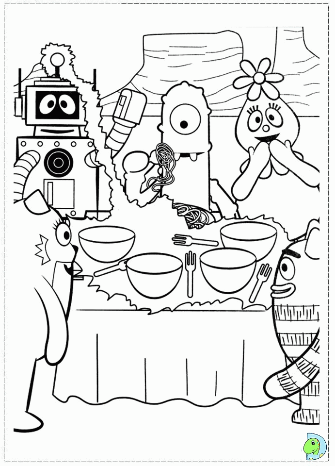 yo gabba gabba pictures Colouring Pages