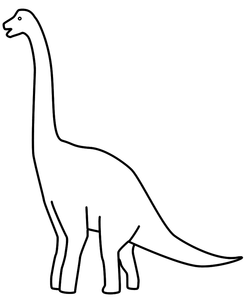 Brachiosaurus - Coloring Page (