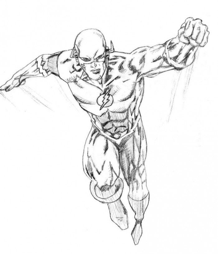 The Flash Coloring Pages | 99coloring.com