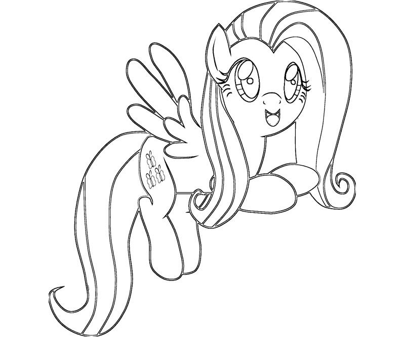 fluttershy my littleOh Colouring Pages