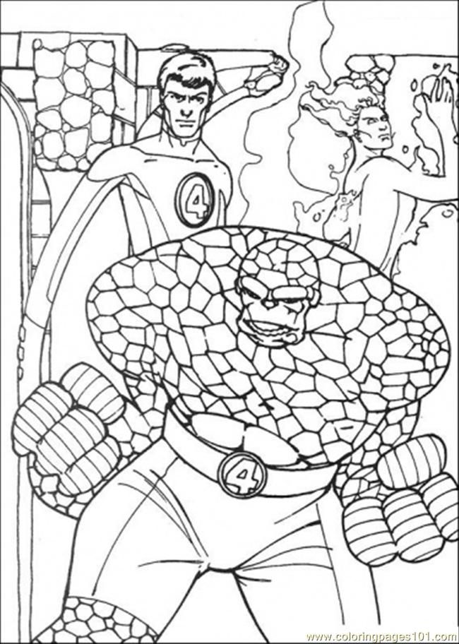 mr fantastic Colouring Pages (page 3)