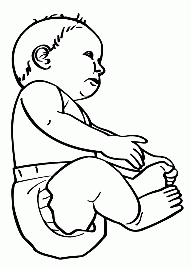 wonderful baby coloring pages to print for kids | Great Coloring Pages