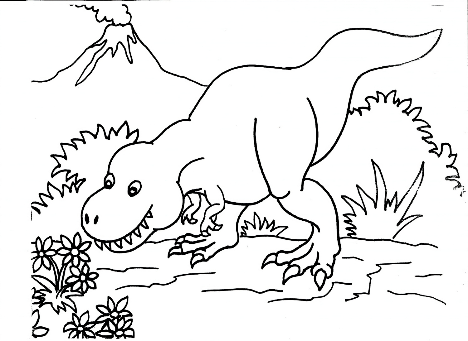 Volcano Volcano Coloring Pages Printable Coloring Book Ideas 