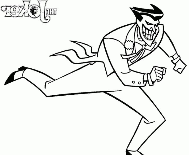 The Joker Is The Enemy Of Batman Coloring Page - Kids Colouring Pages